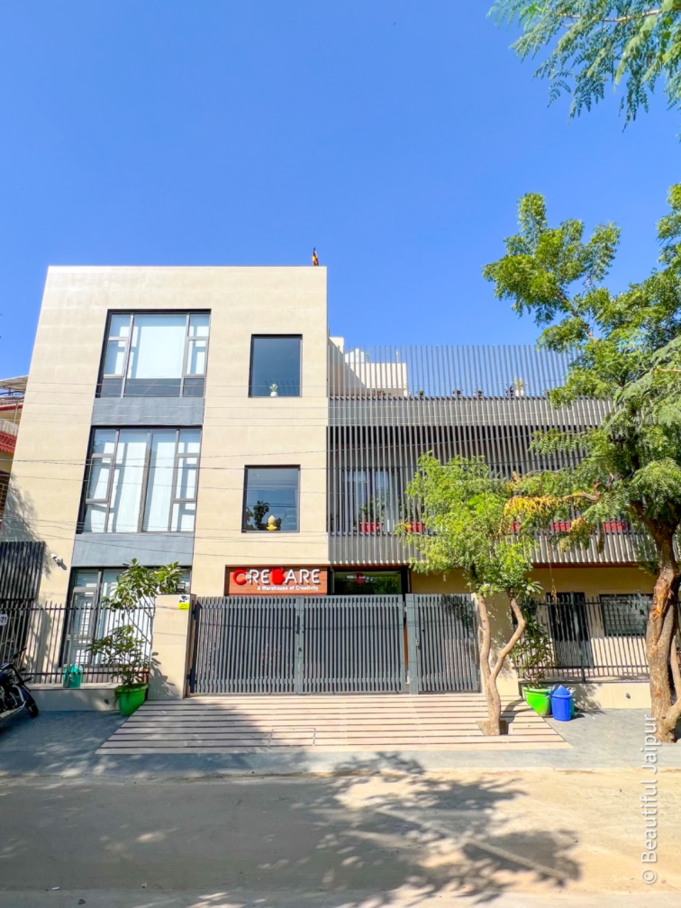 Creware Coworks Mansarovar building exterior